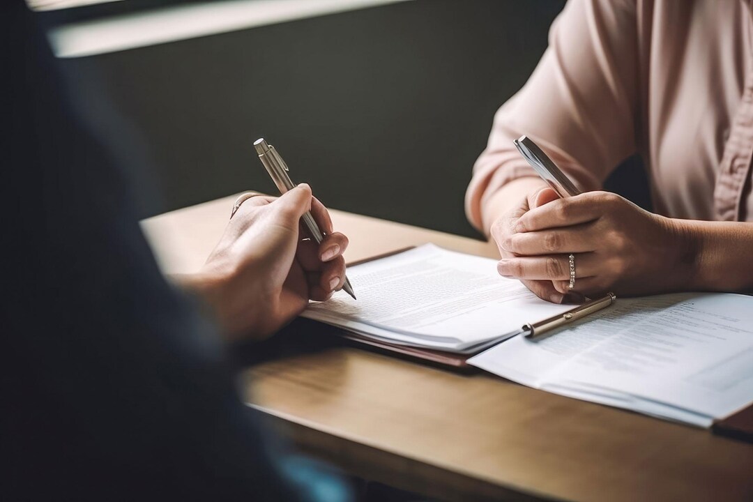 una persona sosteniendo un bolígrafo y escribiendo en un libro
