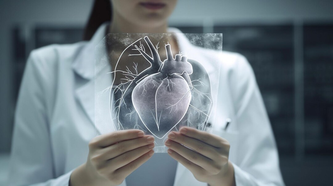 una persona que sostiene un trozo de papel transparente con un corazón dibujado en él